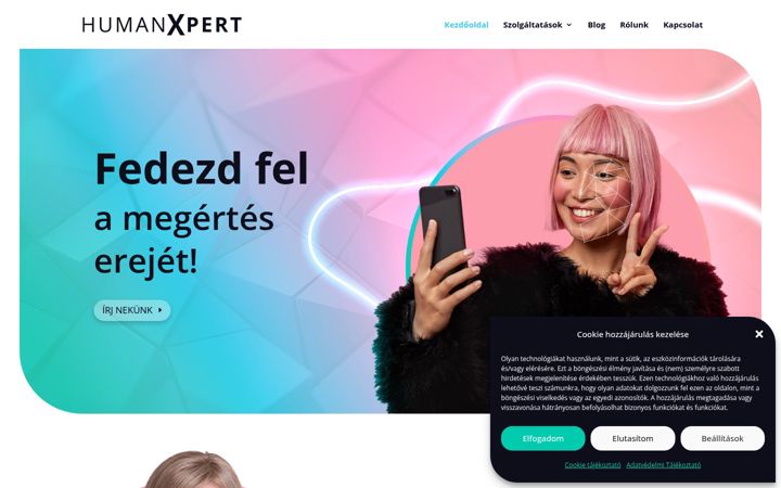 Screenshot of humanxpert.hu