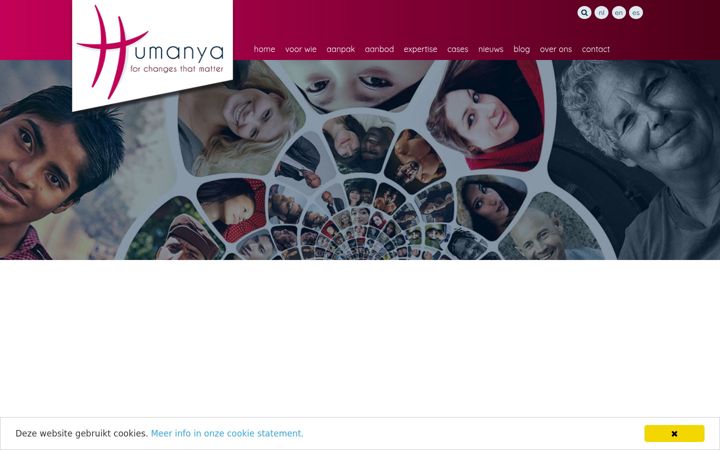 Screenshot of humanya.be
