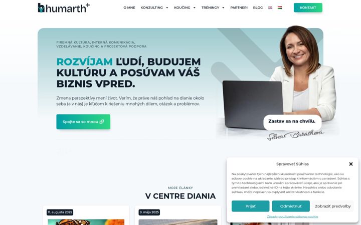 Screenshot of humarth.com