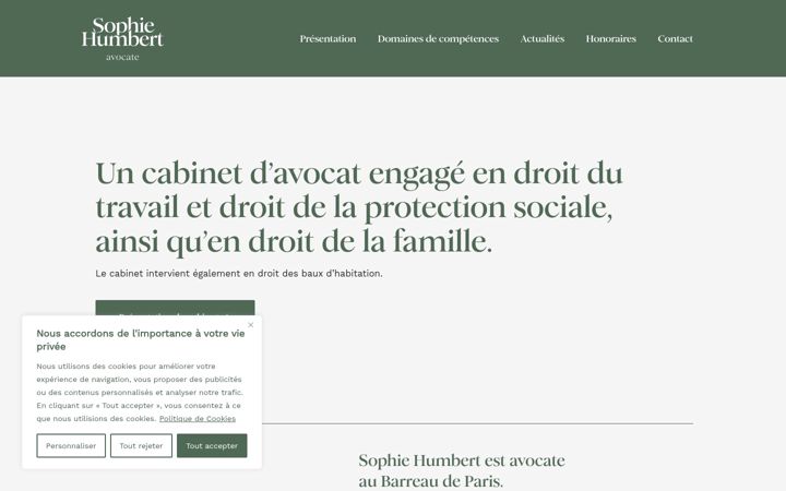 Screenshot of humbert-avocats.fr