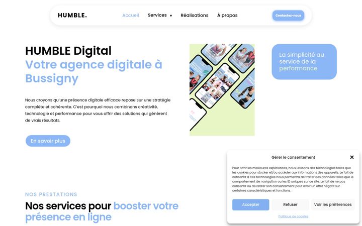 Screenshot of humble-digital.ch