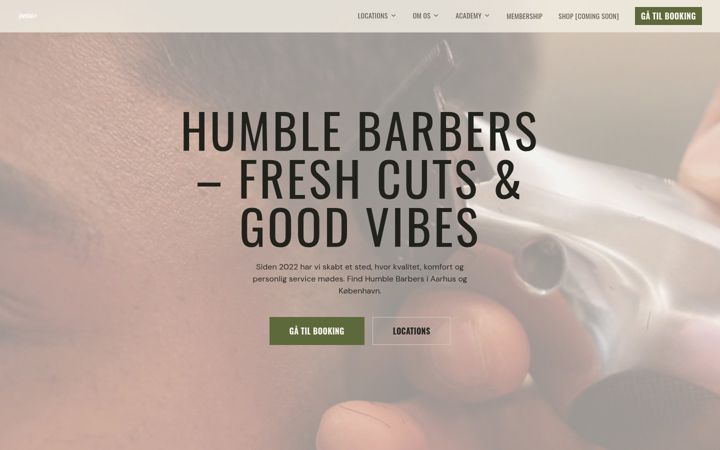 Screenshot of humblebarbers.dk