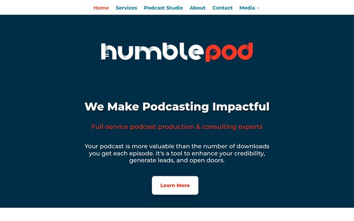 Screenshot of humblepod.com