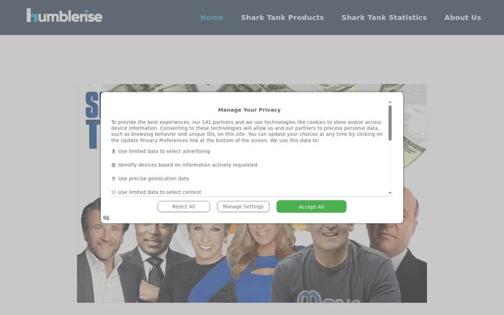 Screenshot of humblerise.com