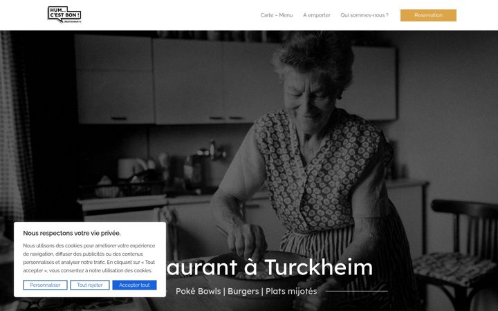 Screenshot of humcestbon-restaurant.fr