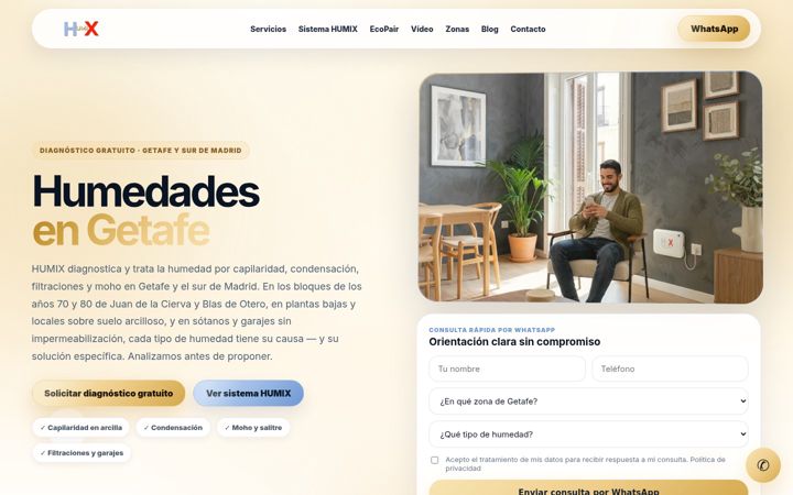 Screenshot of humedadesengetafe.es