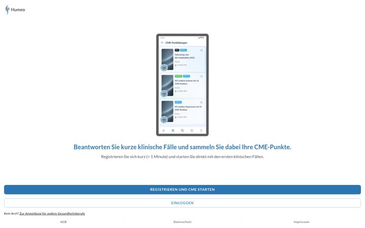 Screenshot of humeo.de