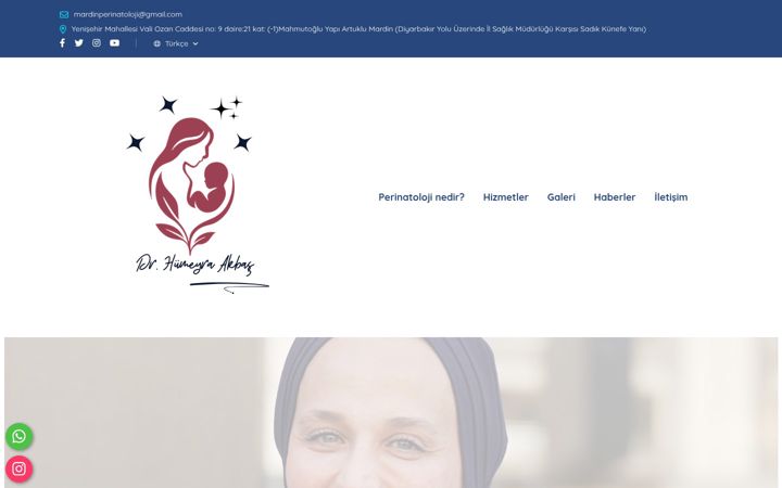 Screenshot of humeyraakbas.com