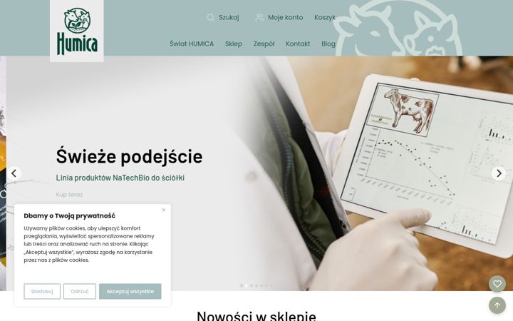 Screenshot of humica.pl