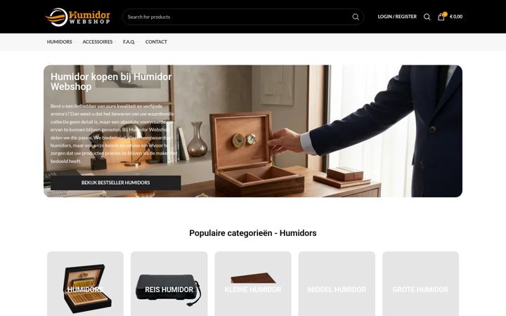 Screenshot of humidorwebshop.nl