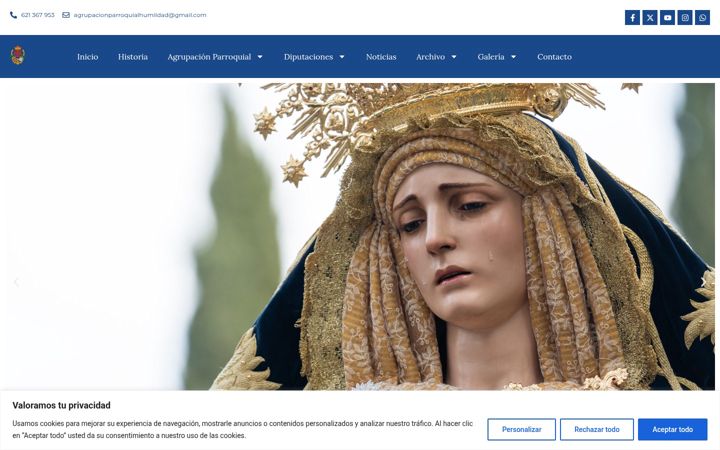 Screenshot of humildadsevillaeste.es