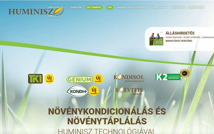 Screenshot of huminisz.hu