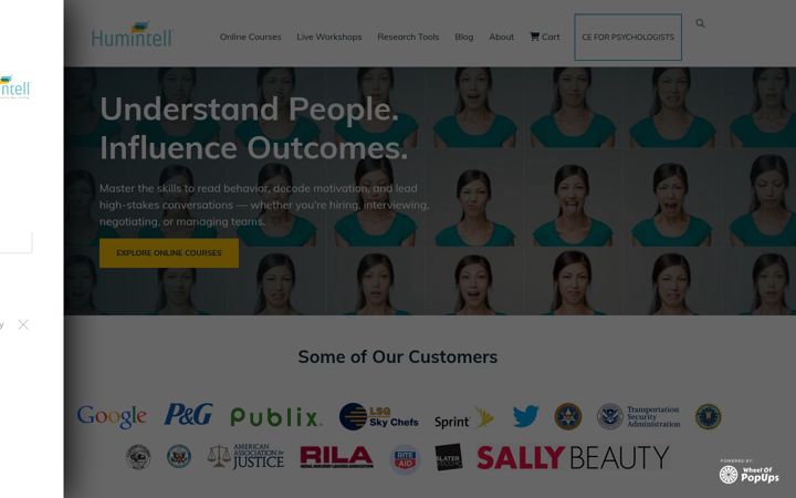 Screenshot of humintell.com