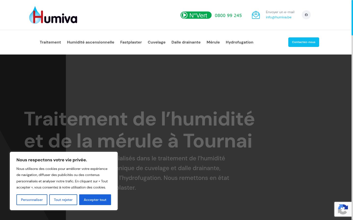 Screenshot van de toestemmingsbanner zoals getoond vóór enige interactie