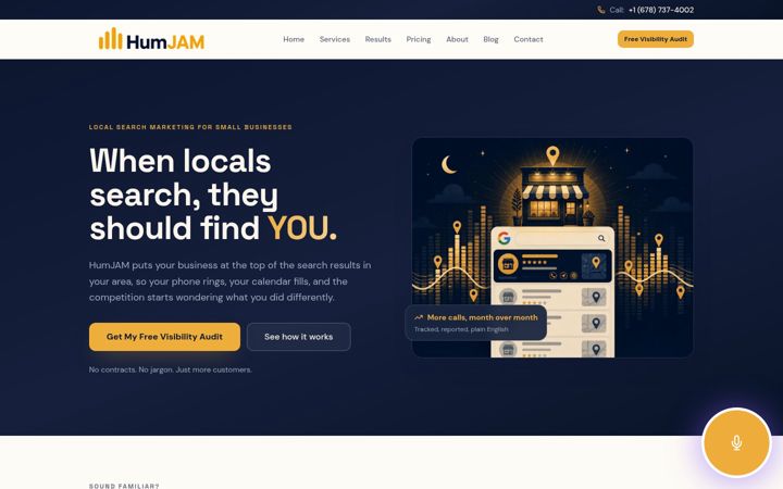 Screenshot of humjam.com