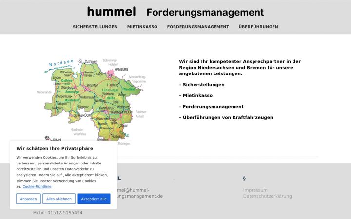 Screenshot of hummel-forderungsmanagement.de