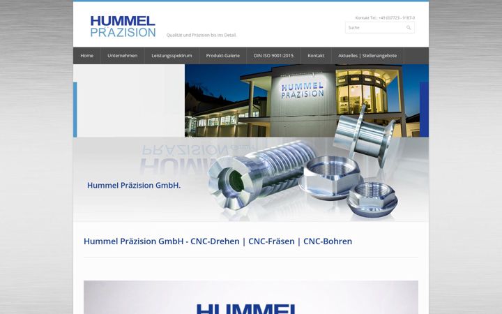 Screenshot of hummel-praezision.de