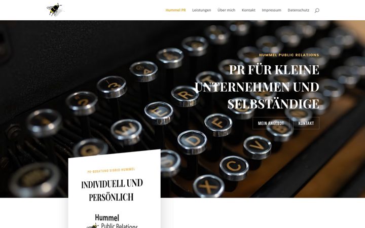 Screenshot of hummel-public-relations.de
