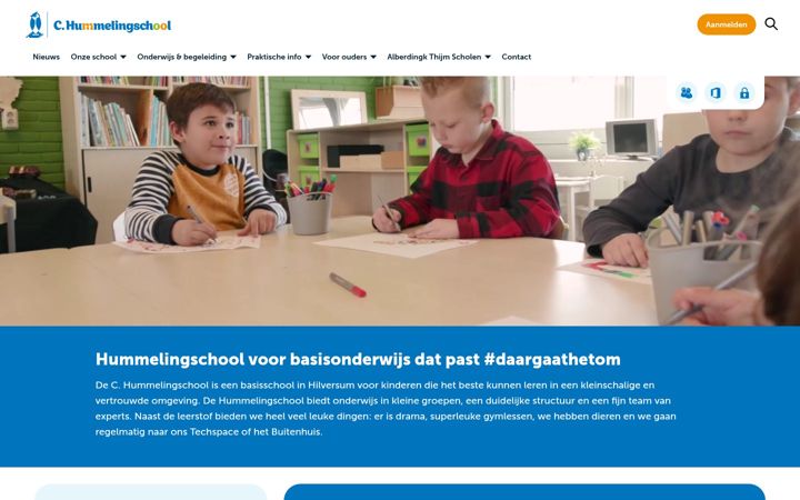 Screenshot of hummelingschool.nl