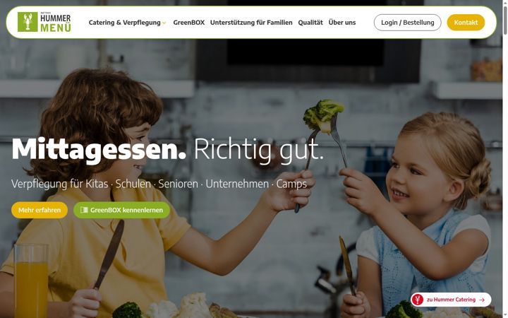 Screenshot of hummer-menue.de