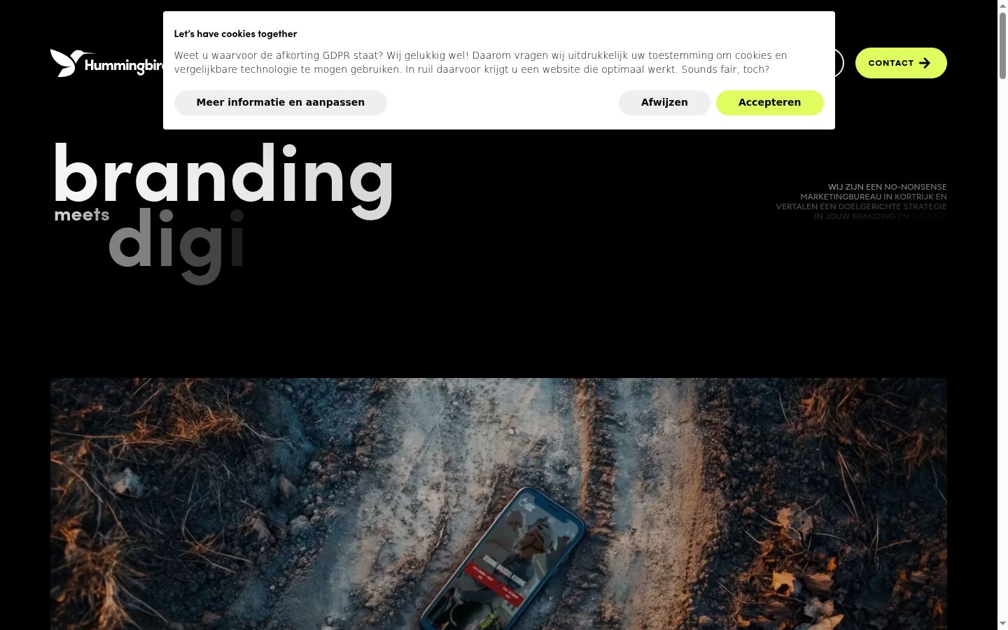 Sutikimo reklamjuostės, rodytos prieš bet kokią sąveiką, ekrano kopija