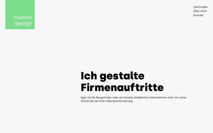 Screenshot of humml.eu