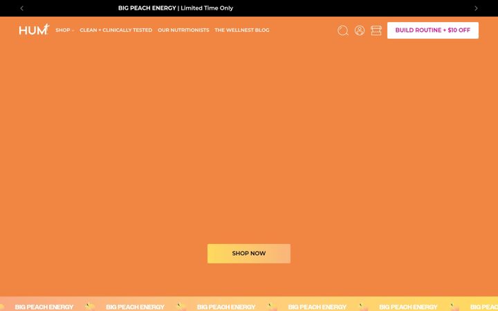 Screenshot of humnutrition.com