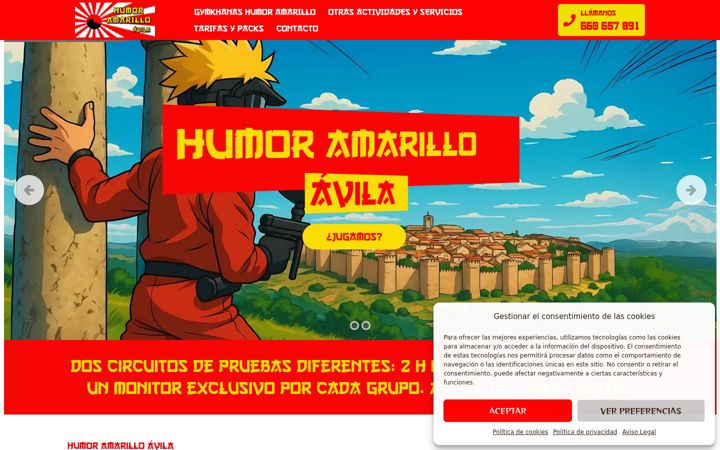 Screenshot of humoramarilloavila.com