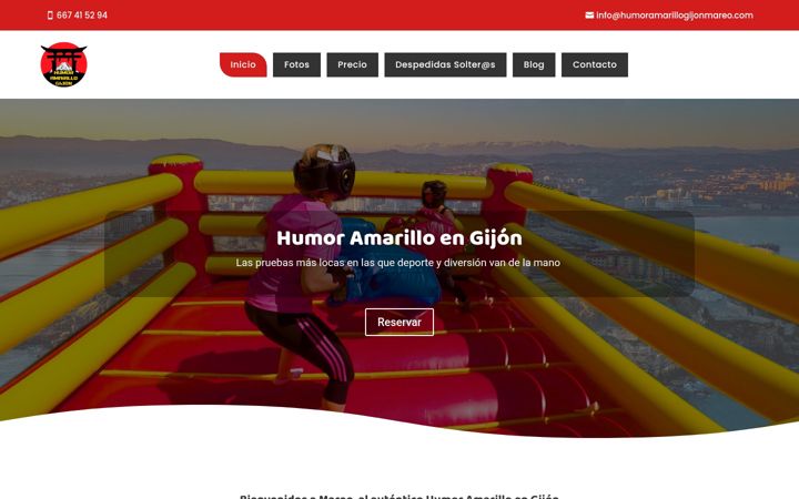 Screenshot of humoramarillogijonmareo.com