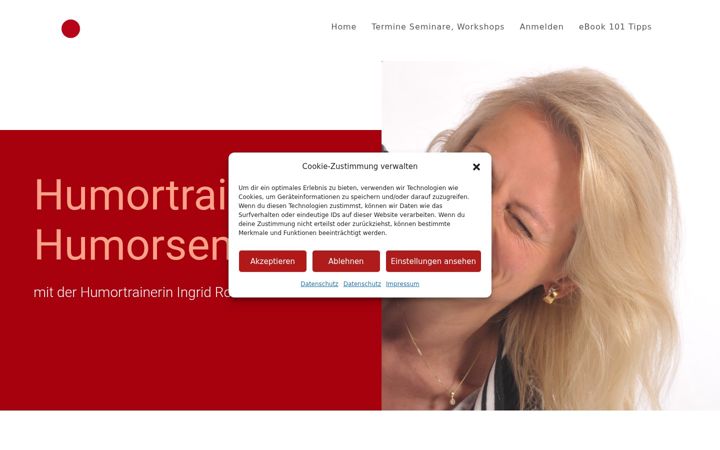 Screenshot of humortraining.eu