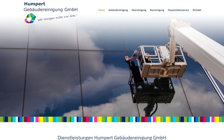 Screenshot stránky humpert-gebaeudereinigung.de