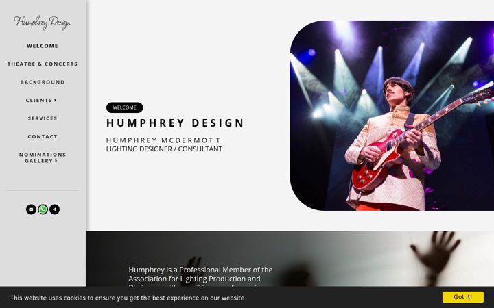 Screenshot of humphrey-design.com