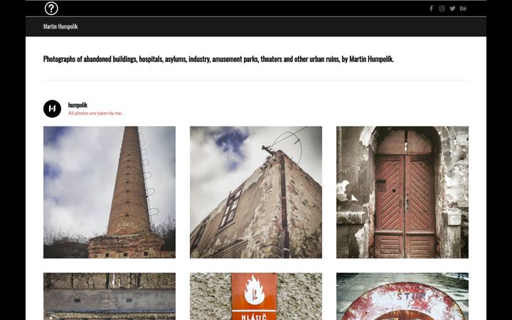 Screenshot of humpolik.com