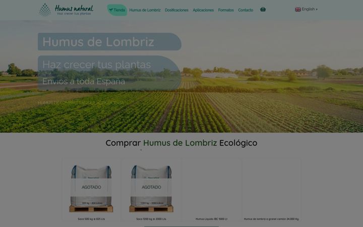Screenshot of humusnatural.com