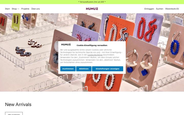 Screenshot of humuz.org