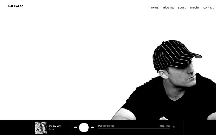 Screenshot of humvmusic.com