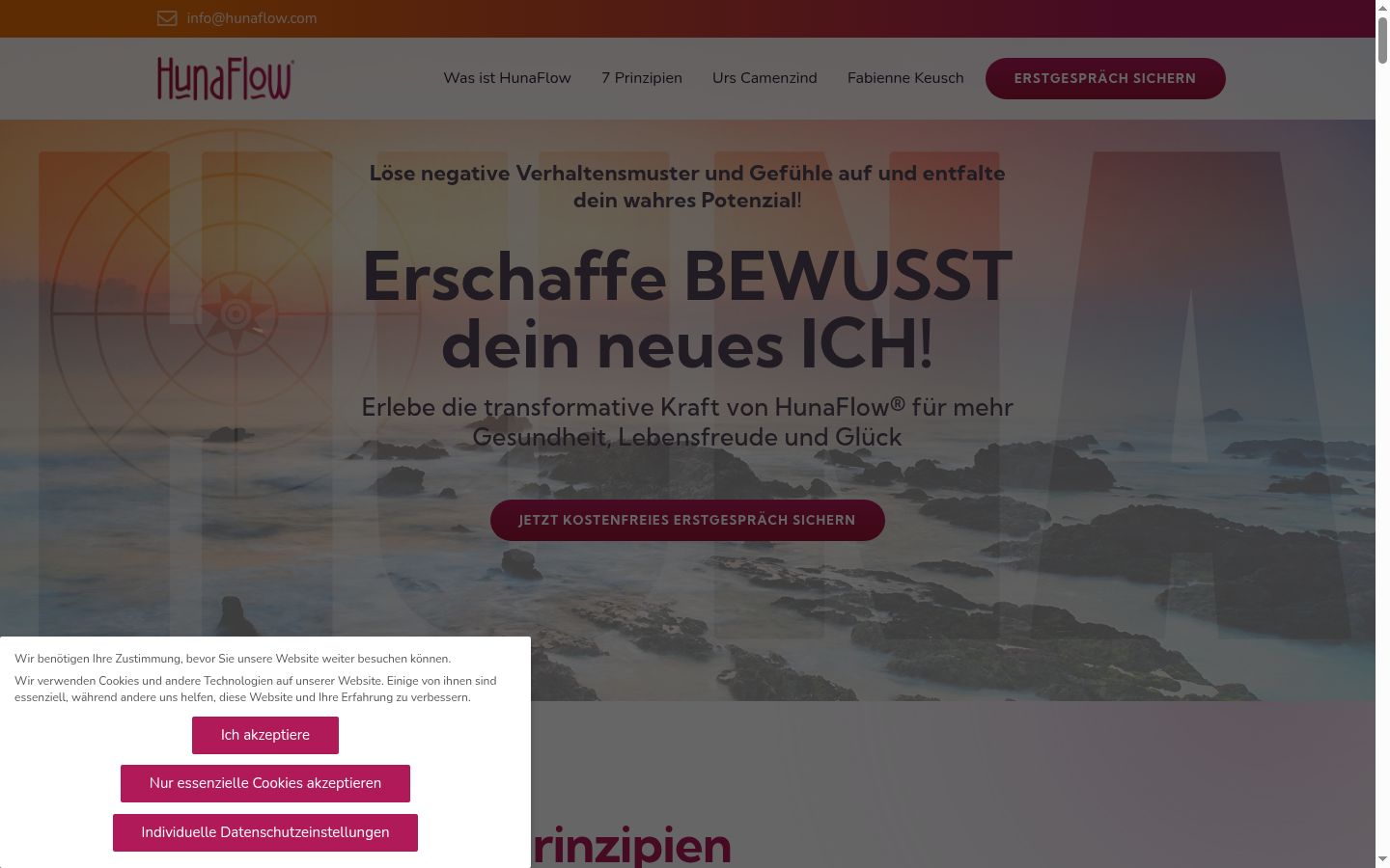 Ekrānuzņēmums ar piekrišanas baneri, kas tika rādīts pirms jebkādas mijiedarbības