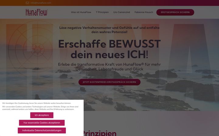 Screenshot of hunaflow.com