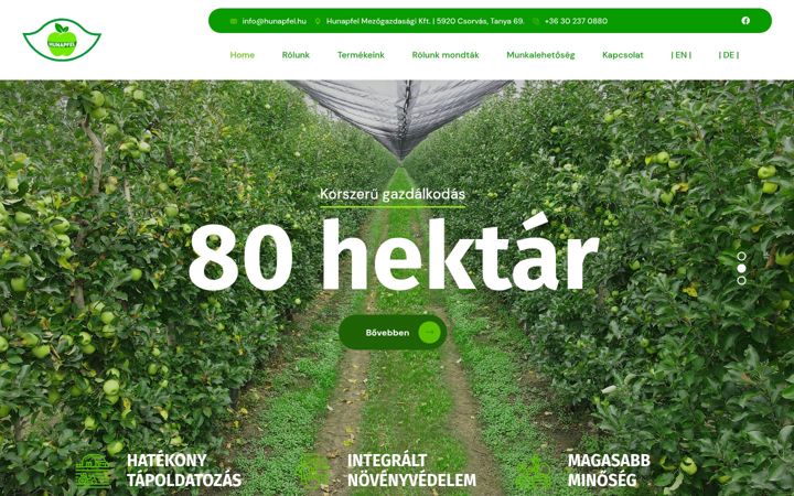 Screenshot of hunapfel.hu
