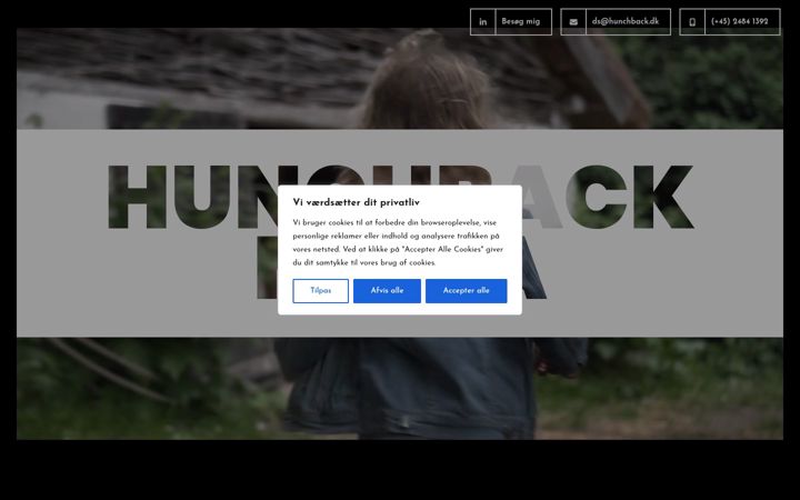 Screenshot of hunchback.dk