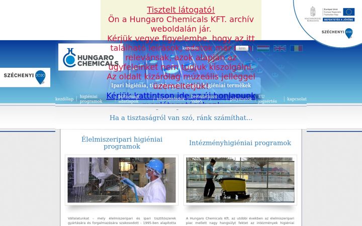 Screenshot of hunchem-hc.hu