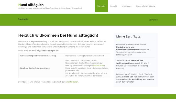Screenshot of hund-alltaeglich.de