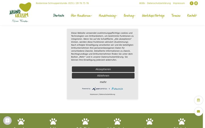 Screenshot of hund-herum.com