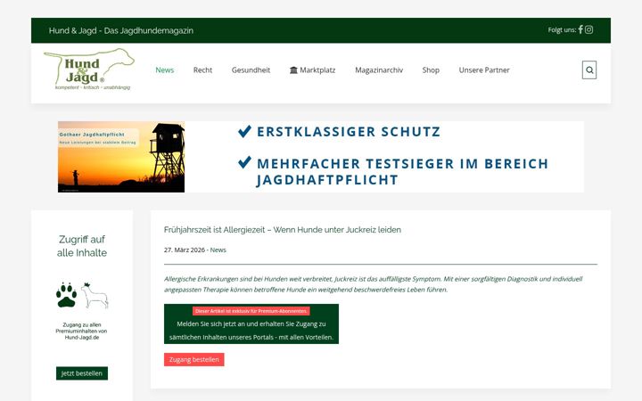 Screenshot of hund-jagd.de