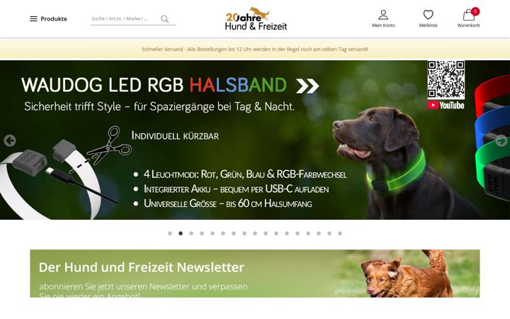 Screenshot of hund-und-freizeit.com