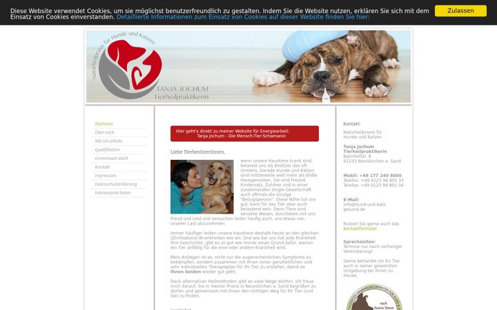 Screenshot of hund-und-katz-gesund.de