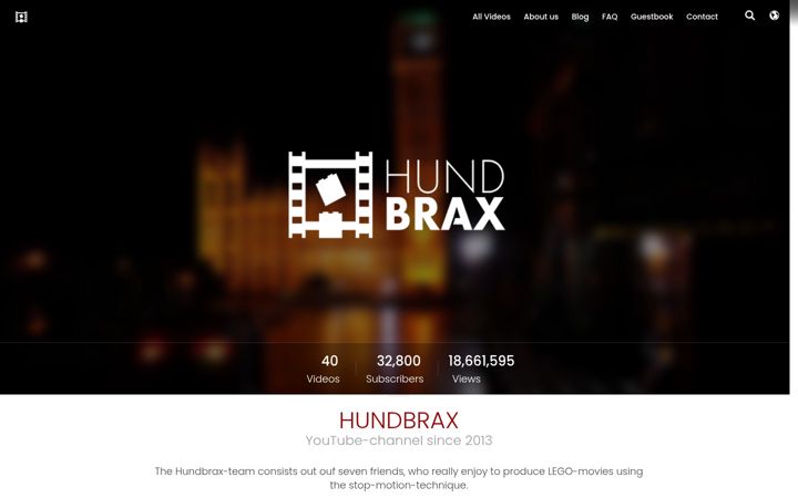 Screenshot of hundbrax.com