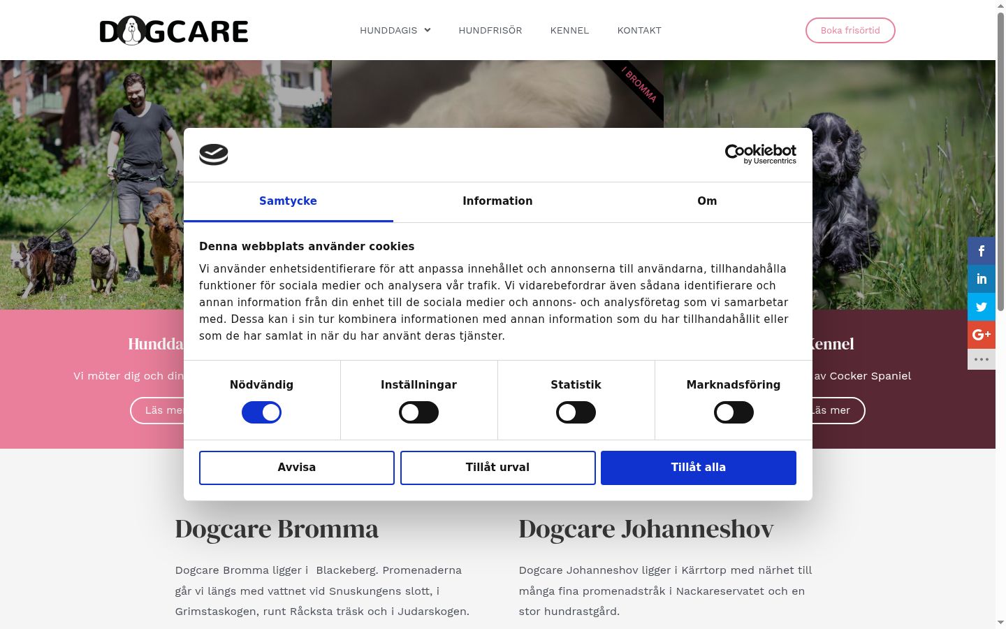 Sutikimo reklamjuostės, rodytos prieš bet kokią sąveiką, ekrano kopija