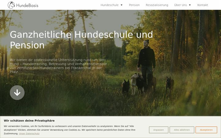 Capture d'écran de hunde-basis.de
