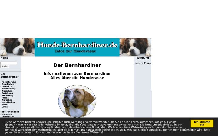 Capture d'écran de hunde-bernhardiner.de